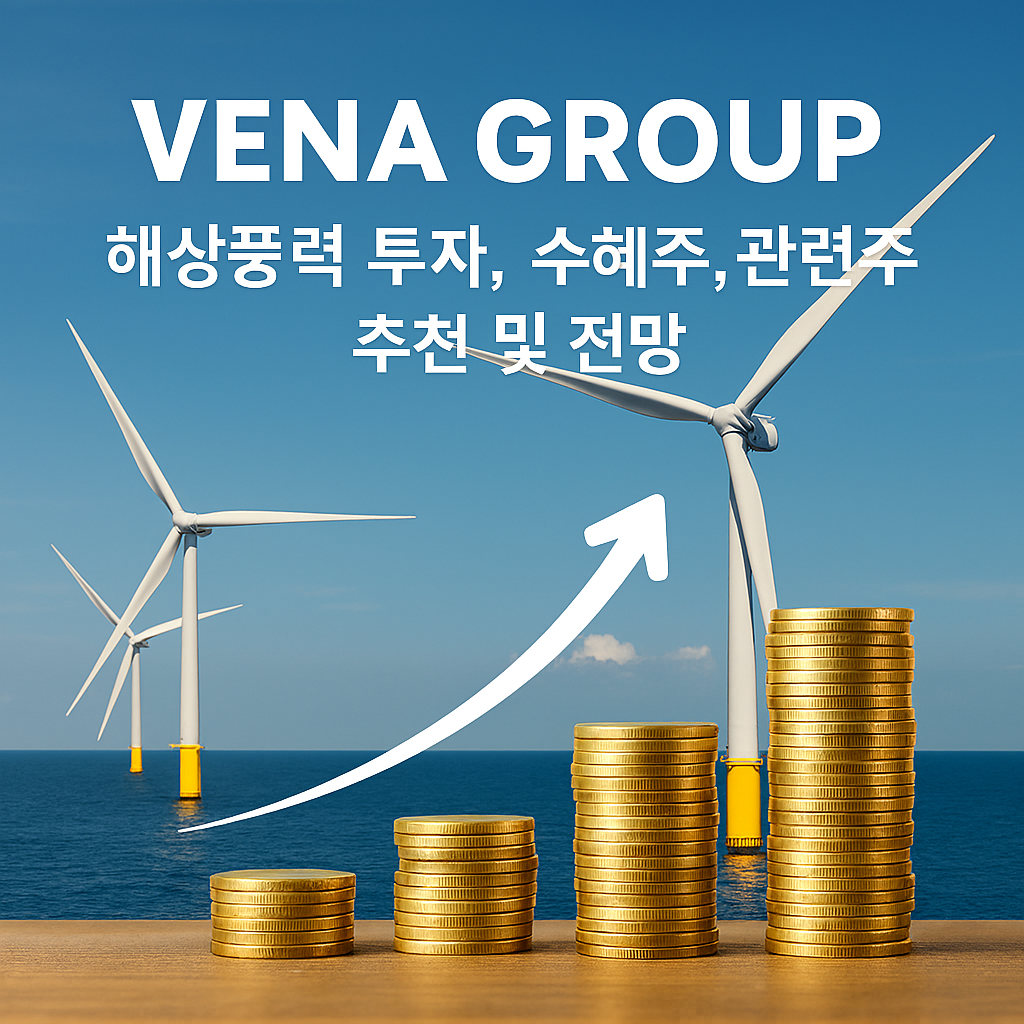 뷔나그룹(VENA GROUP) 해상풍력 투자, 수혜주, 관련주 추천 및 전망
