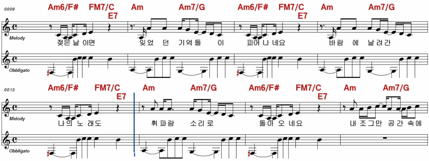 김광석(이미키) 먼지가 되어 악보