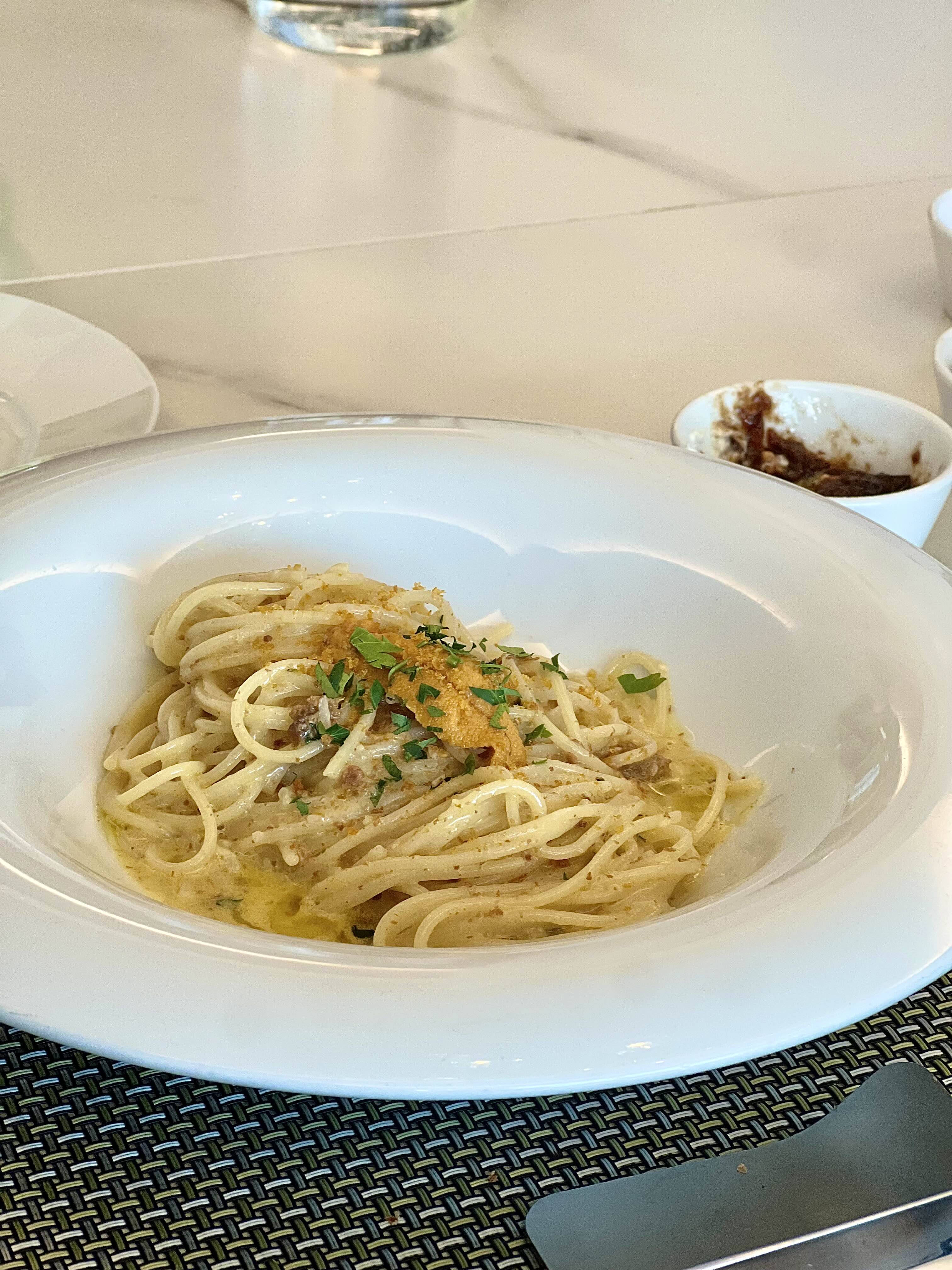 한남집에서 꼭 먹어야하는 메뉴 성게알 어란 파스타 메종한남 필수 강추 메뉴 