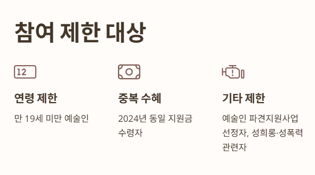 참여 제한 대상