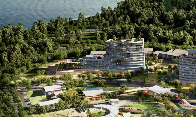 여수 무술목 관광단지 호텔 조감도