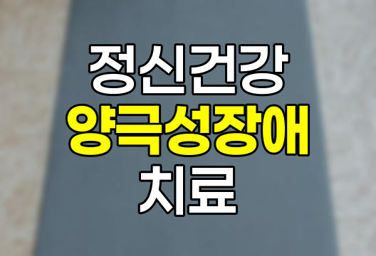 양극성 장애, 원인, 증상, 치료 완벽 정리 관련 정보