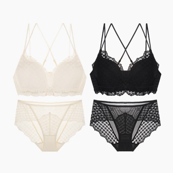 힙핑크 아마빌레 레이스 브라팬티세트