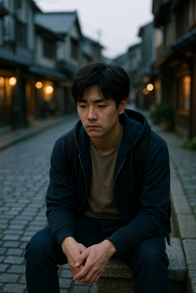 워킹홀리데이를 하며 어려운 상황에 힘들어하는 모습입니다.