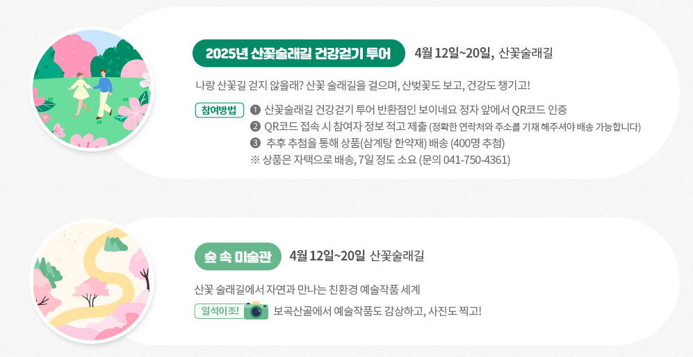 금산 보곡산골 산벚꽃 축제