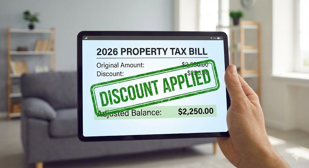 취득세 감면 결과 확인