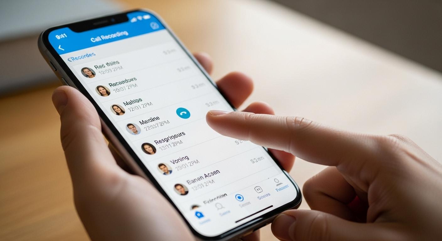 아이폰 통화녹음 확인 하는 방법