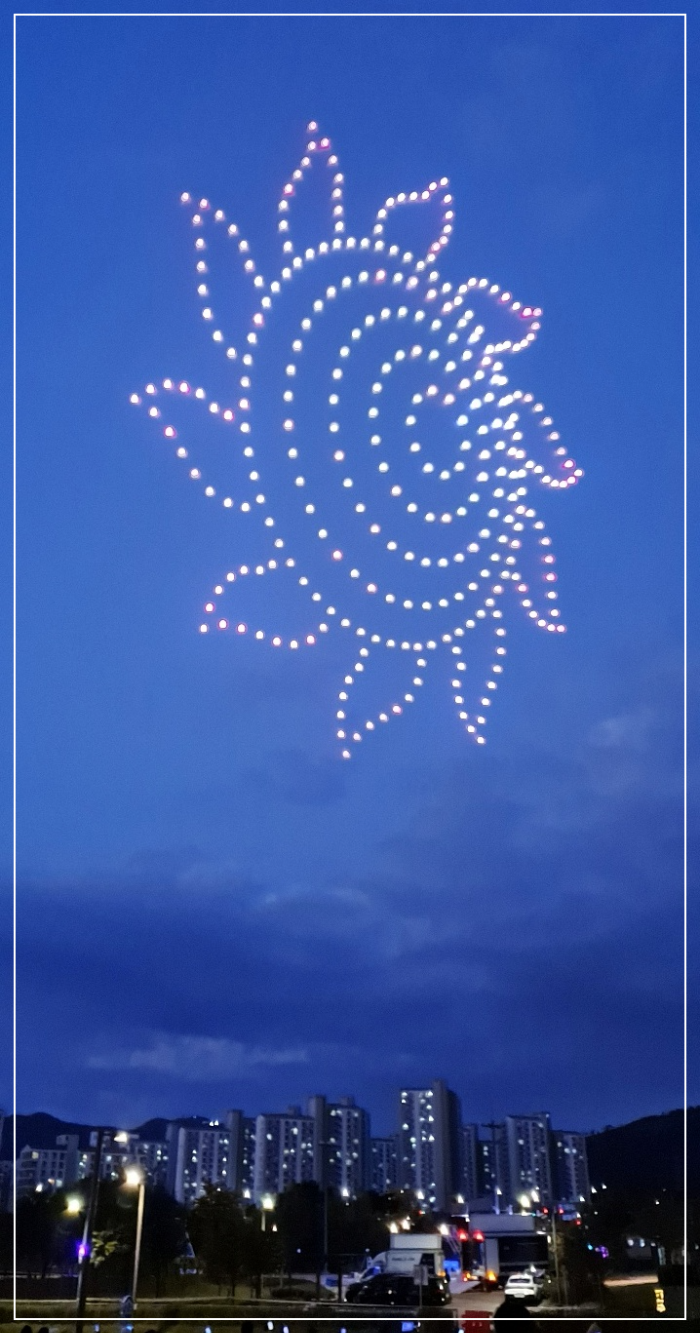 드론쇼-해바라기