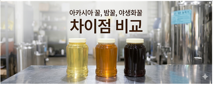 아카시아꿀과 밤꿀 차이점