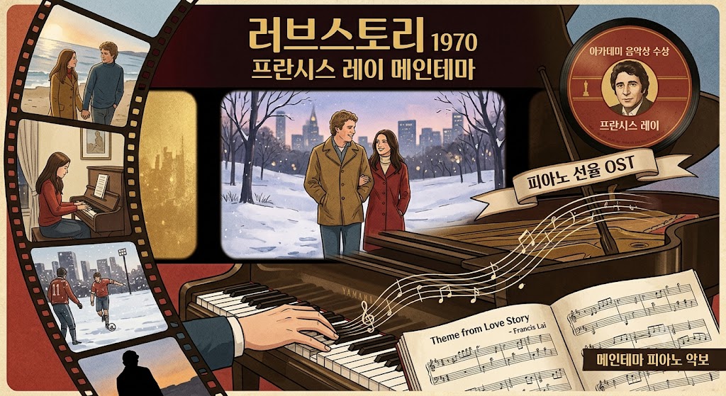 러브스토리 1970 프란시스 레이 메인테마 피아노 선율 OST