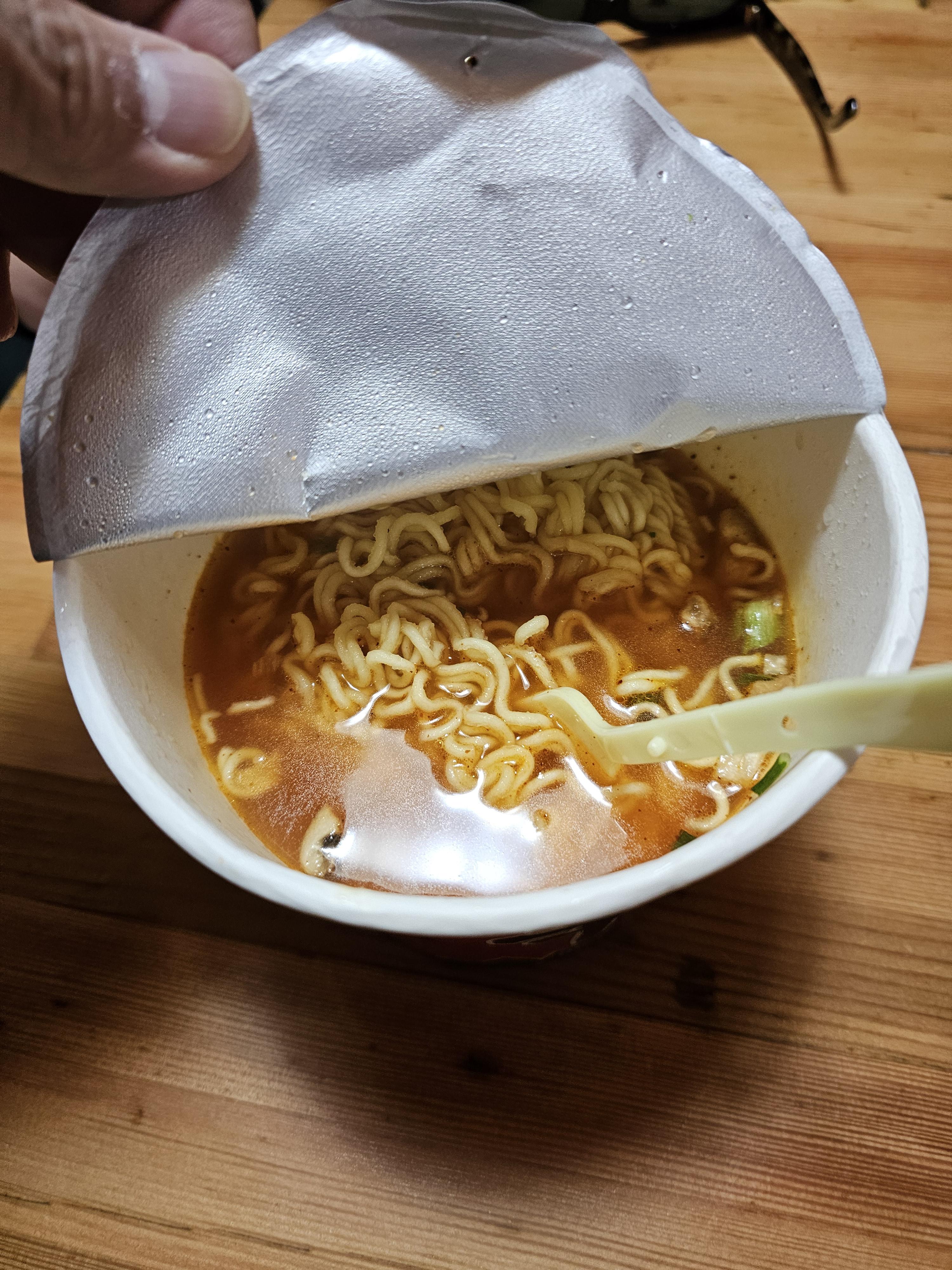 백두산천지 신라면 컵라면