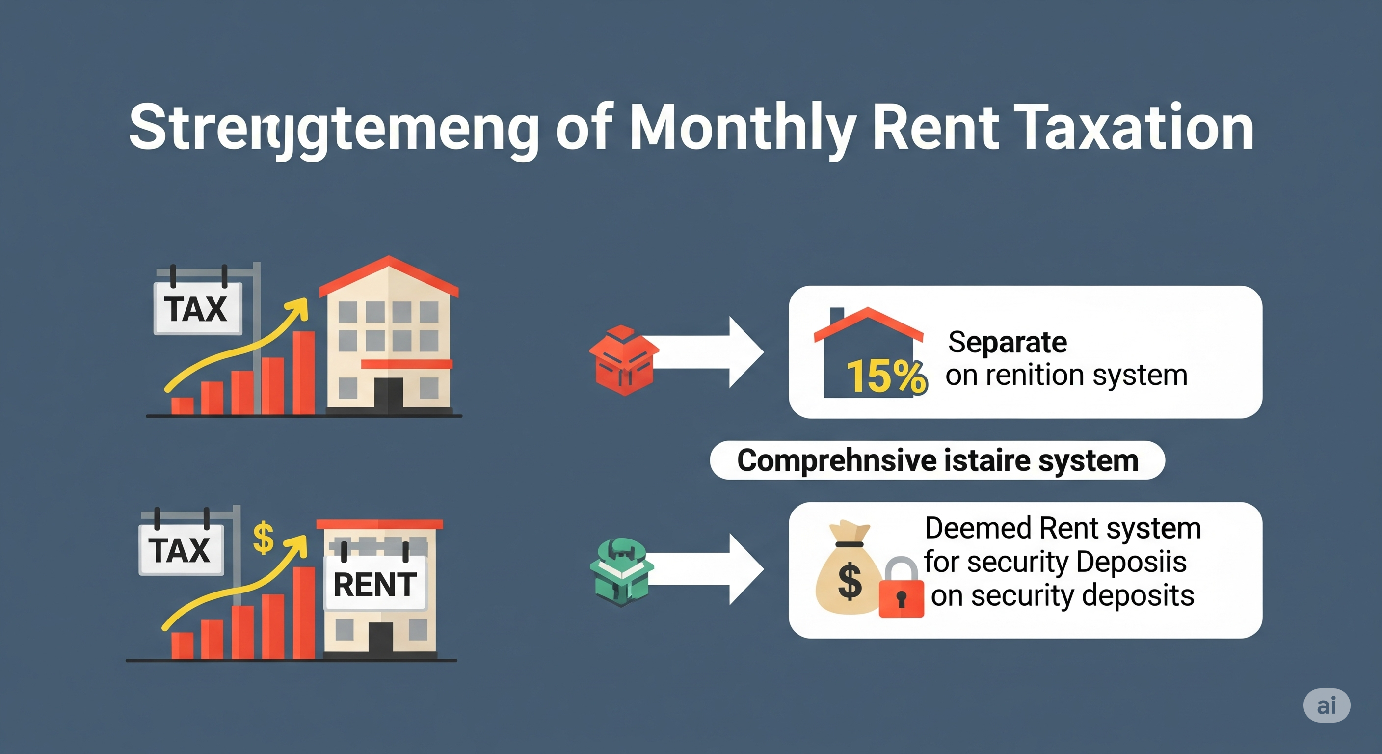 "월세 과세 강화: 2,000만 원 이하도 전면 과세"에 대한 이미지입니다.