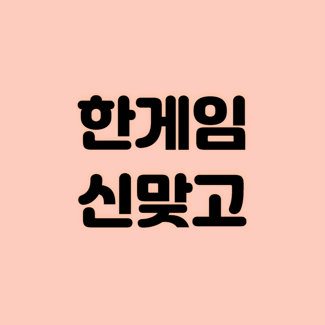 한게임 신맞고