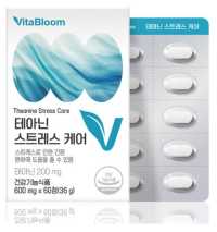 비타블룸 테아닌 스트레스 케어 36g&#44; 60정&#44; 1개