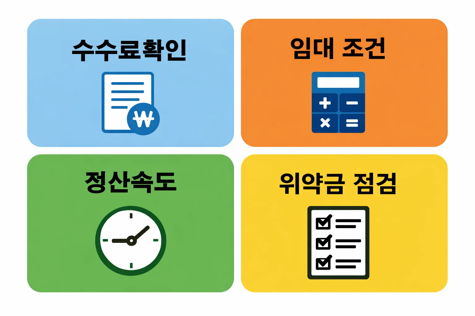토스 카드 단말기 수수료 확인부터 임대 조건&middot;정산속도&middot;위약금 점검까지 도입 전 비교 요소를 정리한 이미지