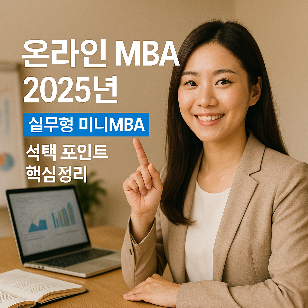 온라인 MBA 2025년 실무형 미니MBA 선택 포인트 핵심정리
