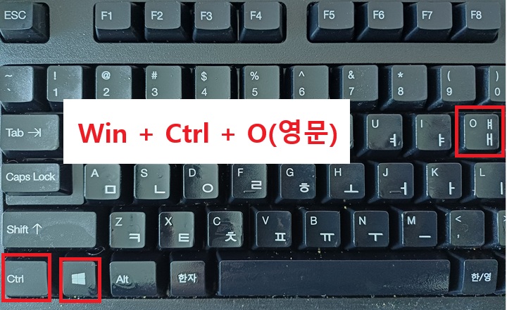 키보드 실물 보임