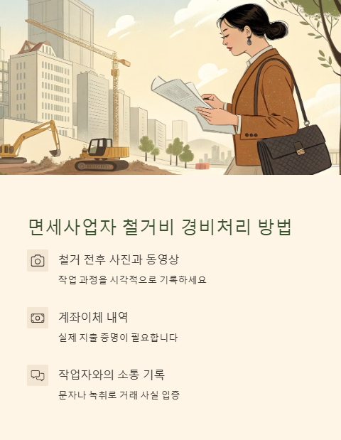 면세사업자 철거비 경비처리 방법