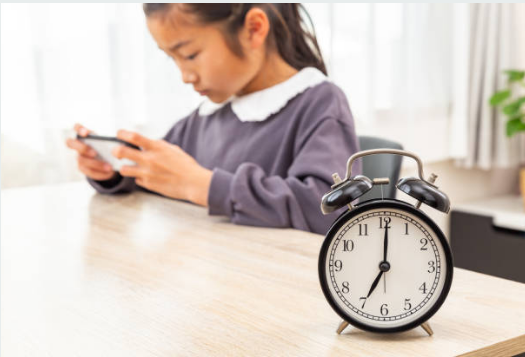 elementary student screen time limit