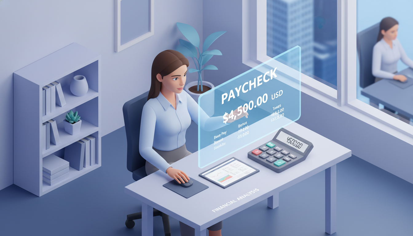 월급 200만 원 직장인의 휴일 근로 수당 계산 일러스트