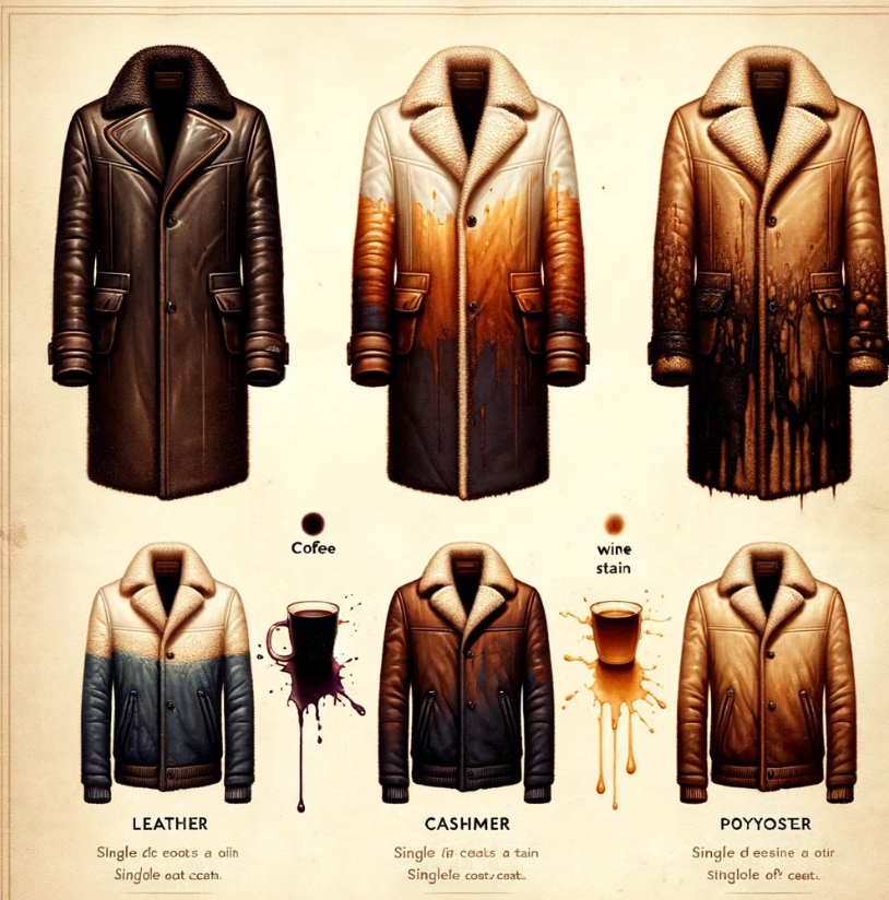 싱글 코드 재질별 얼룩 정보