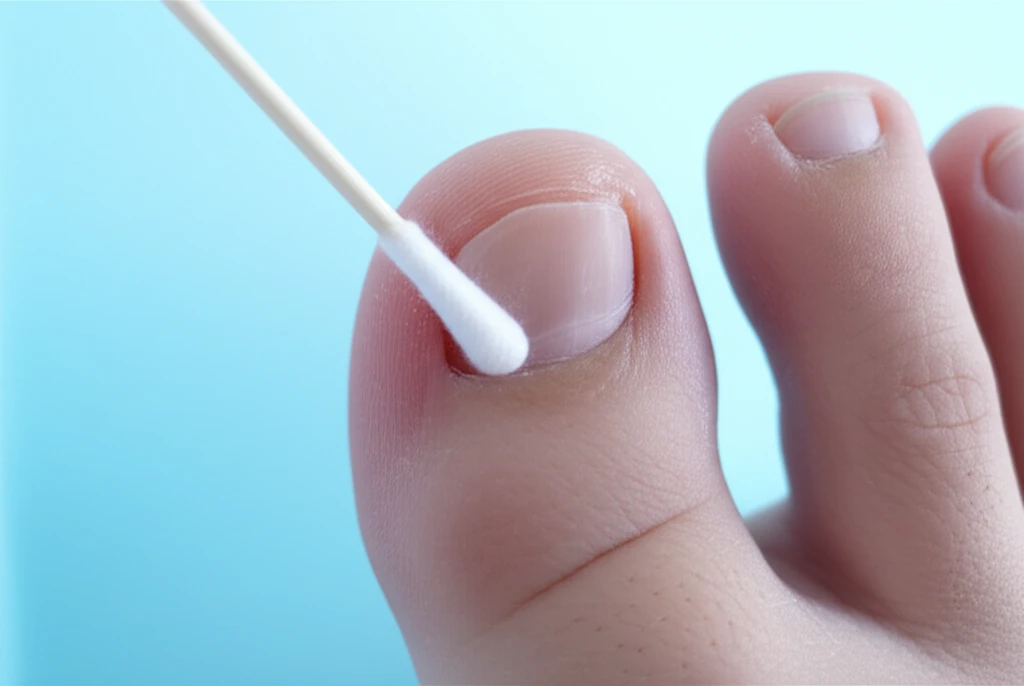 내성 발톱 자가 치료? 면봉 사용의 