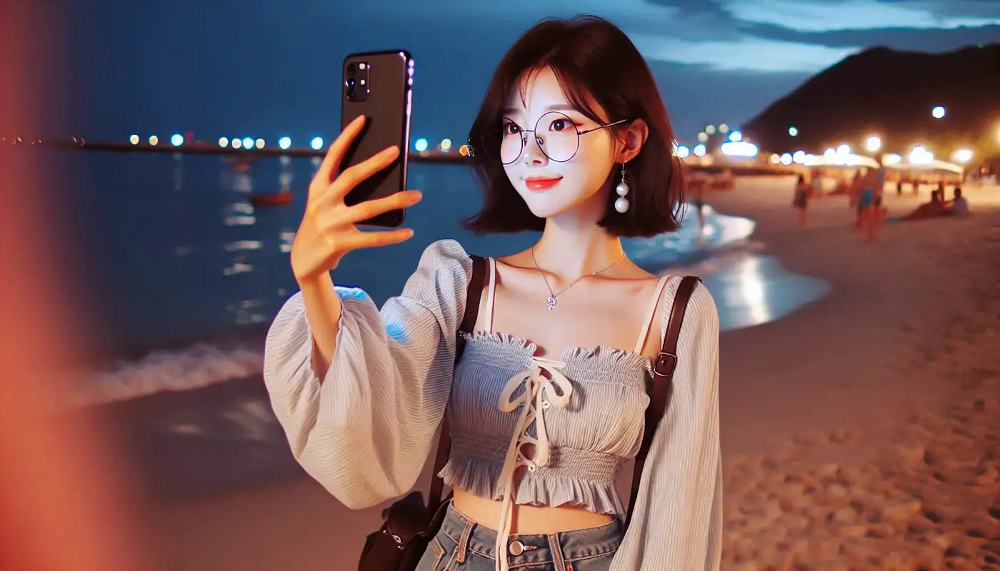 구글-사진-번역-활용팁을-사용하는-여성의-모습