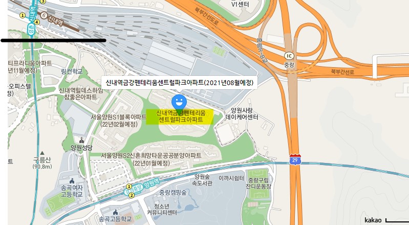 신내역금강펜테리움센트럴파크입지