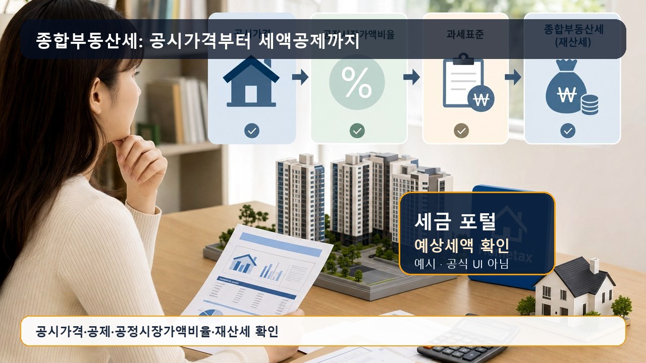 종부세 공시가격 공제 공정시장가액비율 계산 흐름