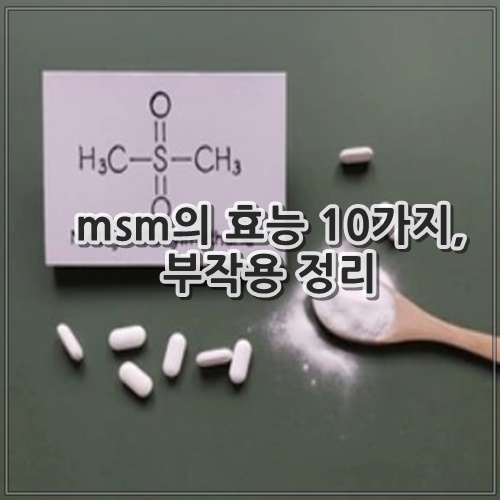 msm의 효능 10가지, 부작용 정리