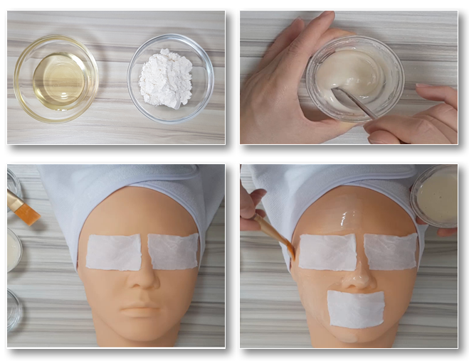 꿀 마스트팩 시술과정