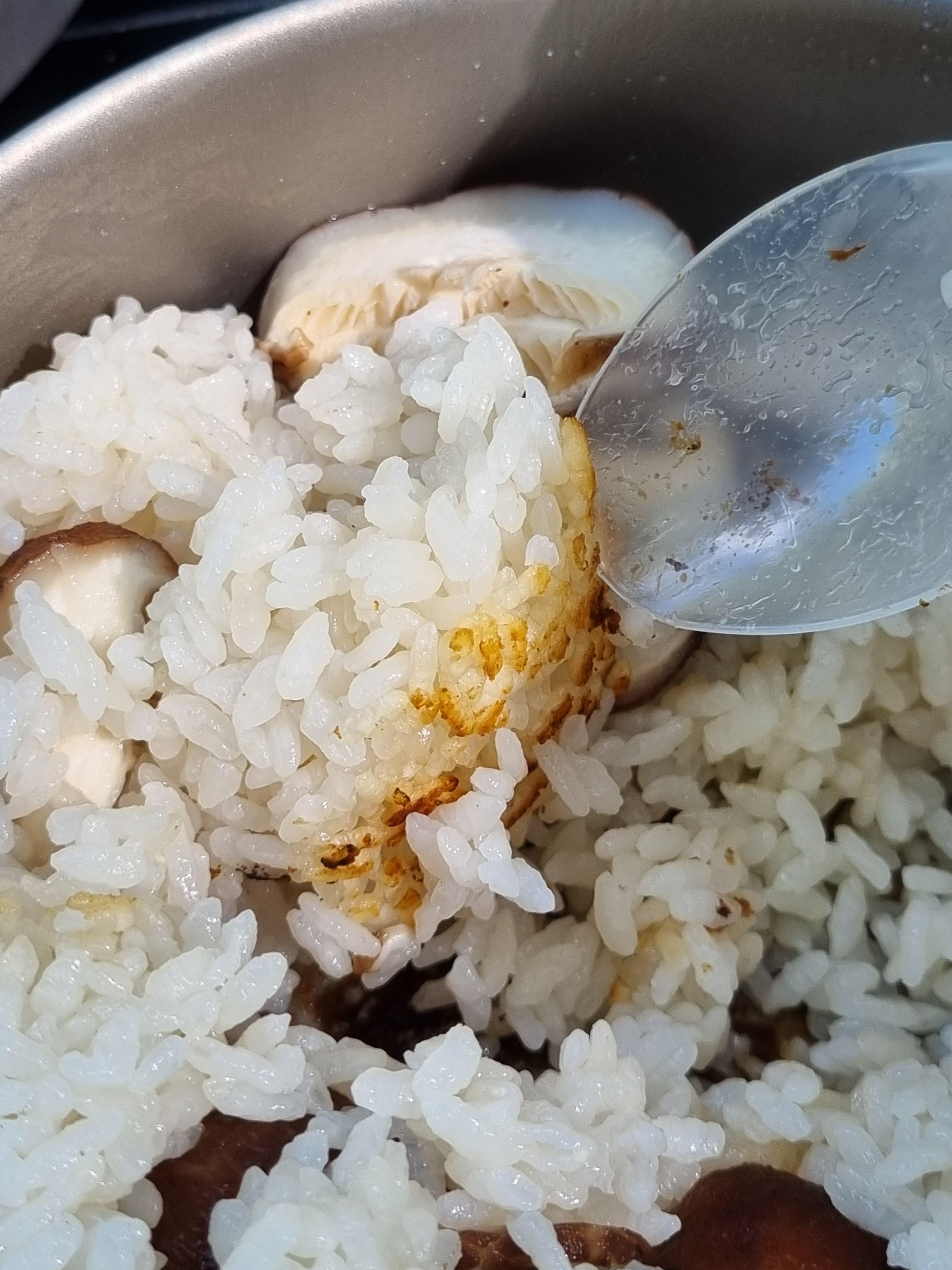 캠핑 누룽지 밥