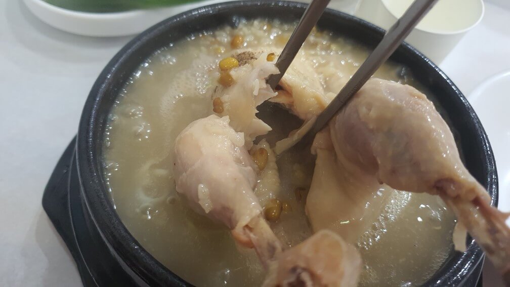 녹두 삼계탕 2