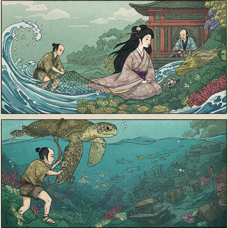 일본의 대표적인 민담인 '우라시마 타로'