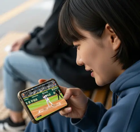 핸드폰으로 야구 보는 방법