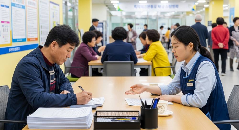 고유가 피해보상금 신청하는 사진