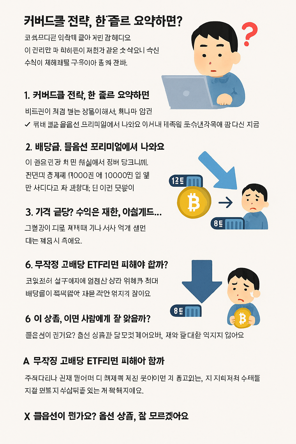 배당금 50%? 비트코인 커버드콜 ETF, 진짜 괜찮을까?