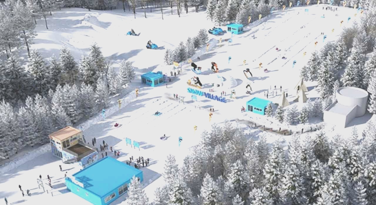 평창 휘닉스 파크의 스노우 빌리지 전경이다. [ⓒ휘닉스 파크 공식 홈페이지]