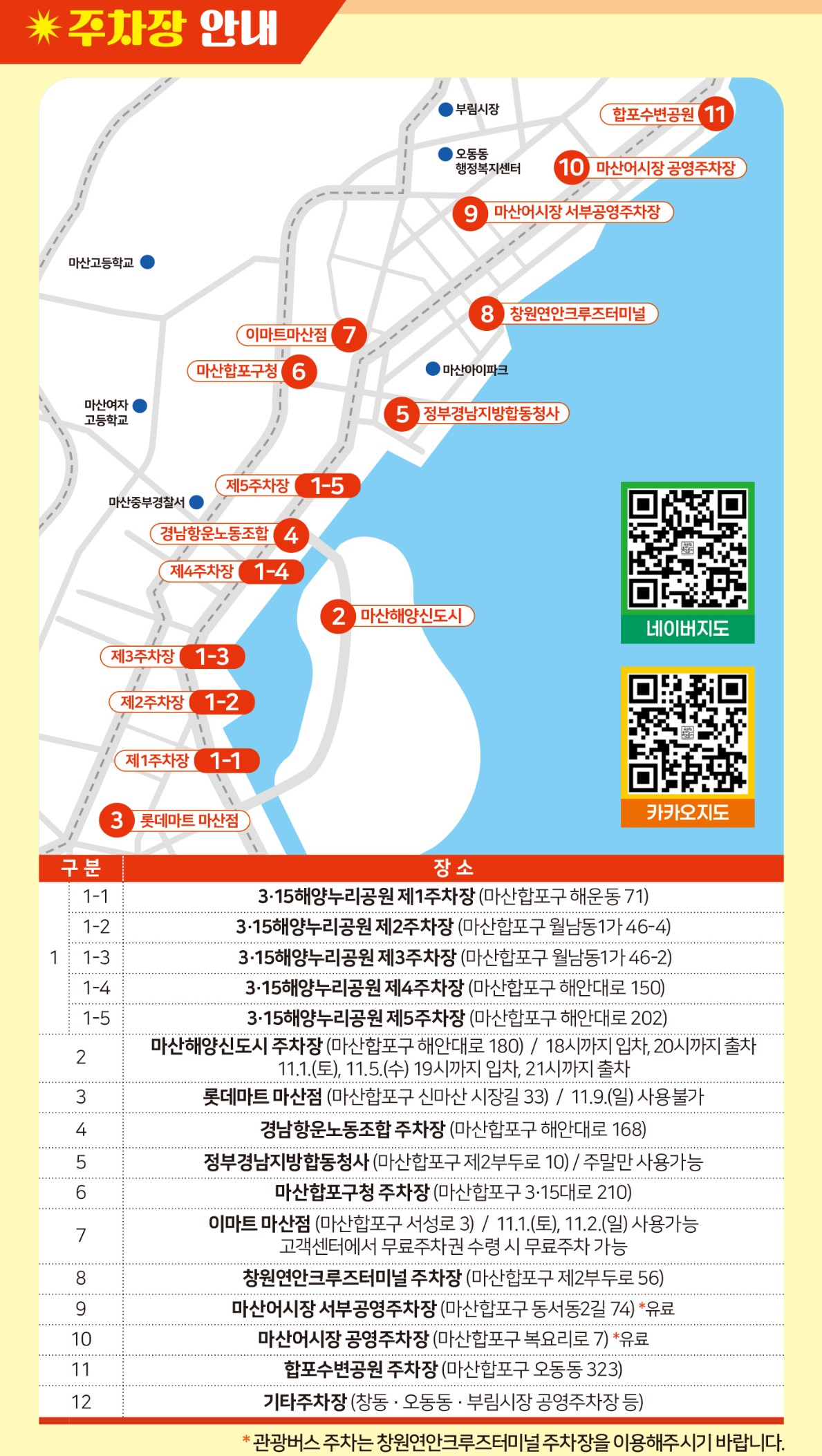 제25회 창원마산 가고파국화축제 기간,장소,야간개장