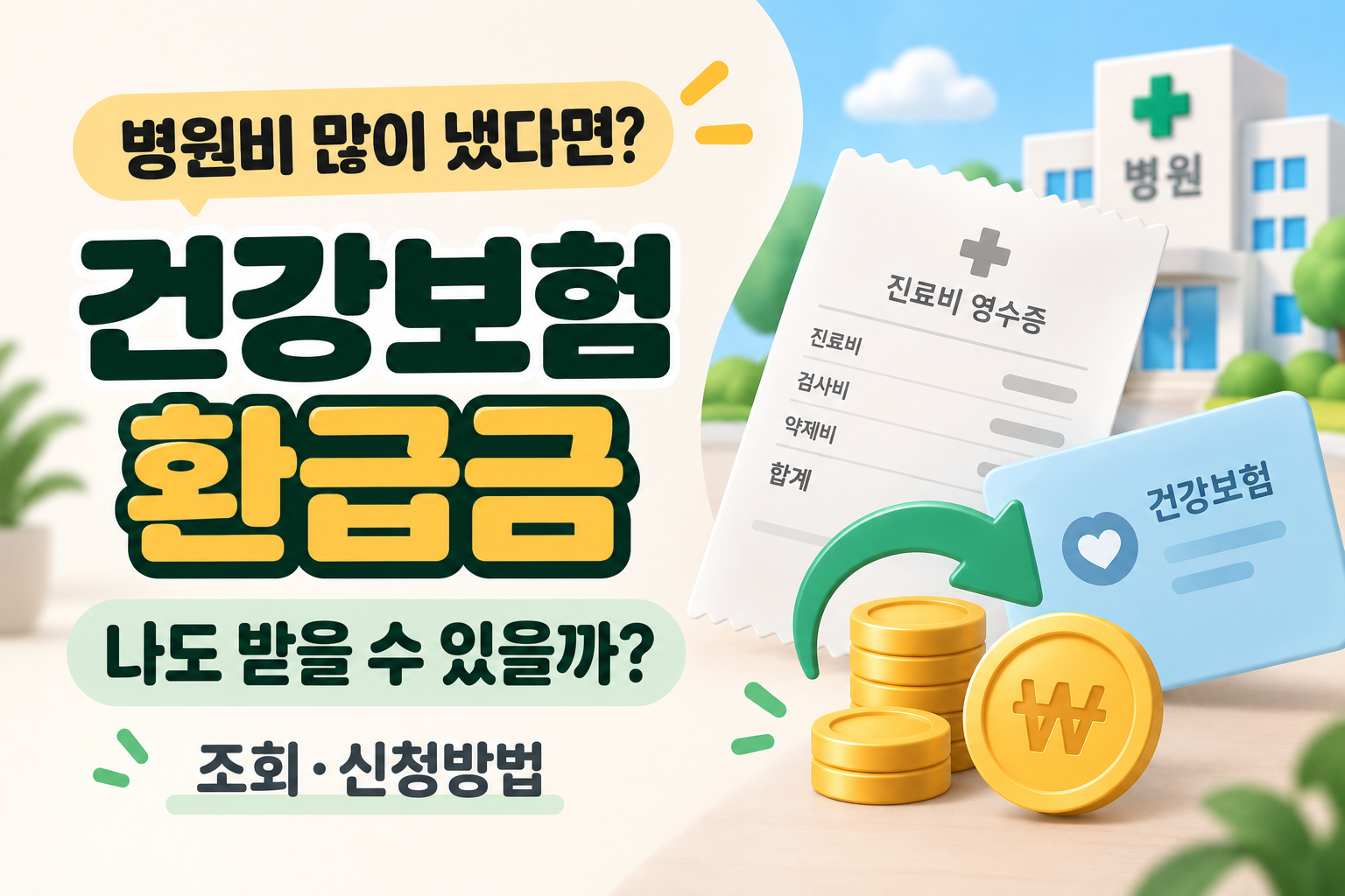 건강보험 환급금 조회방법과 본인부담상한액 초과금 신청 대상 안내