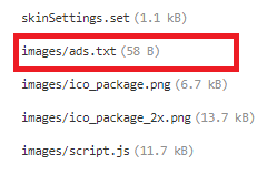 수익 손실 위험 - ads.txt 파일 업로드