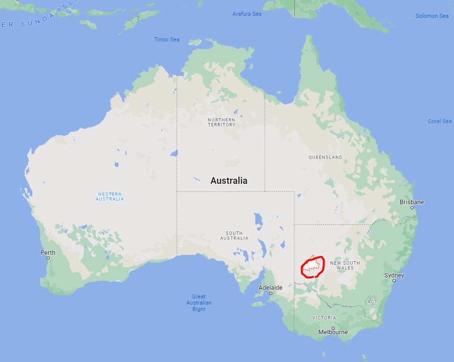 Menindee -Google Map