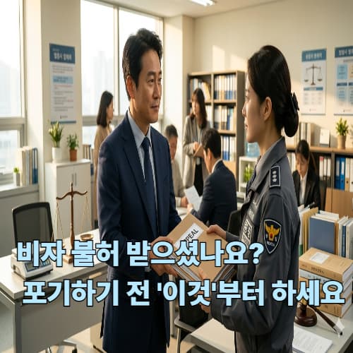비자 신청 불허 시 '이의신청' 성공 루트: 사유별 보완 서류 작성 실무