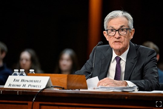 제롬파월 미국 연방준비제도의장 연설중인 모습