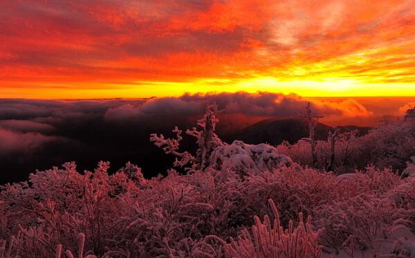 무주 덕유산 일출