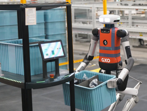 어질리티 로보틱스의 물류 및 창고 자동화에 사용되는 로봇