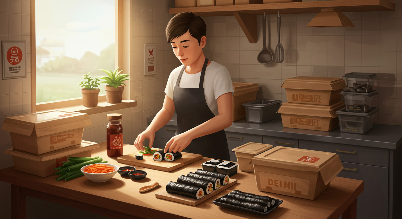 포장김밥 배달 창업 실제 사례 🍙 혼자 시작해 하루 80줄 파는 비결은?