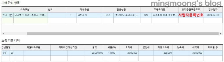 법인 결산배당 - 배당소득세 신고 방법