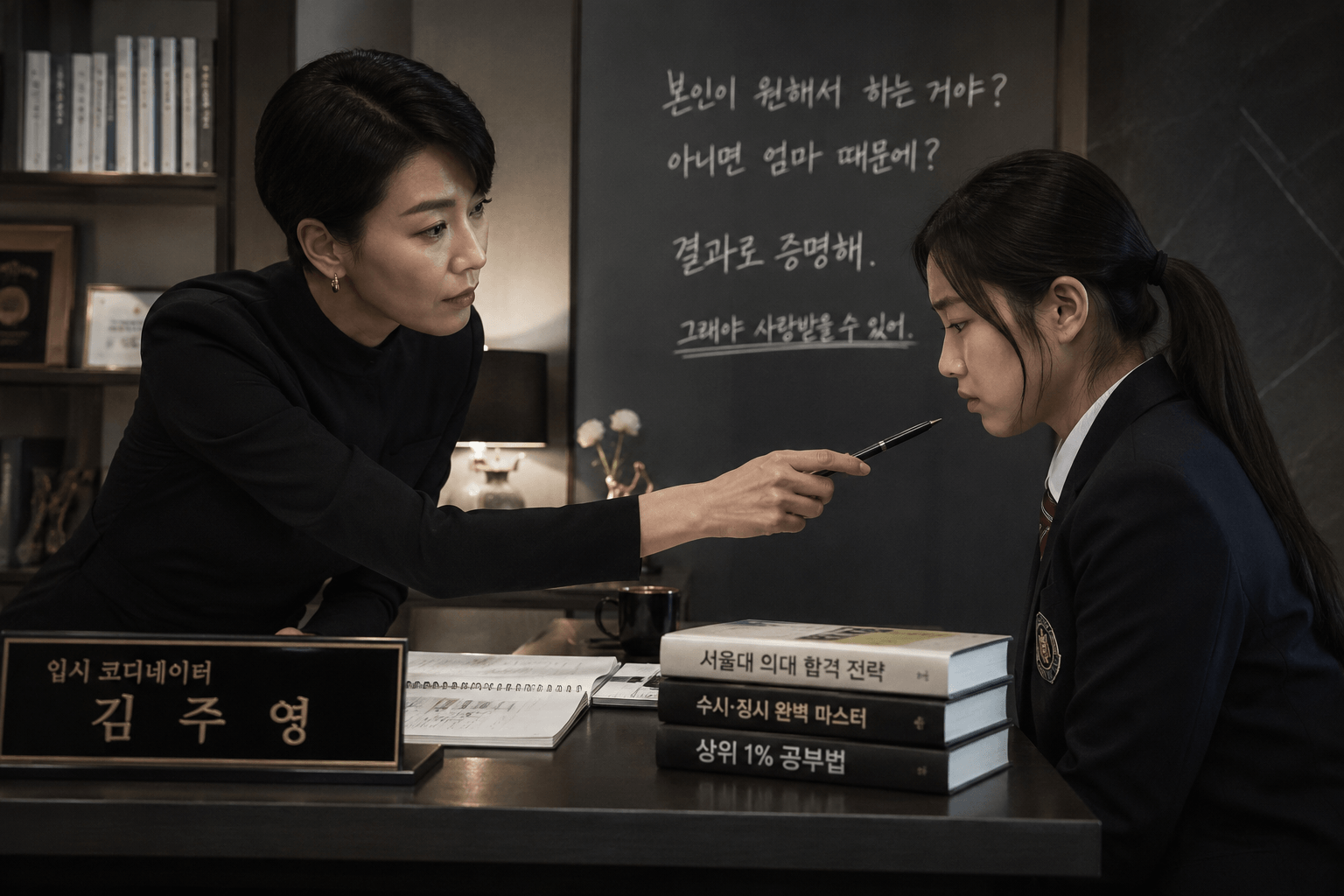 스카이캐슬- 입시 코디네이터에게 가스라이팅 당하는 학생