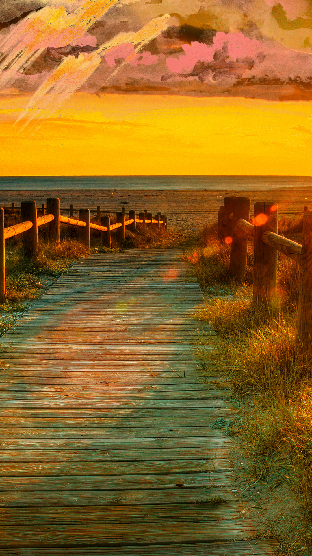 저녁노을 스마트폰 배경화면 이미지 사진
